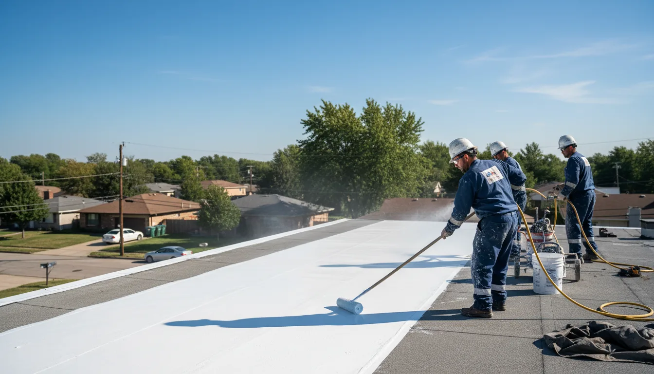 Commercial roof coating in Casa, AR near me